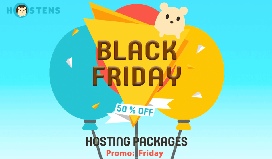 Hostens Black Friday discount banner